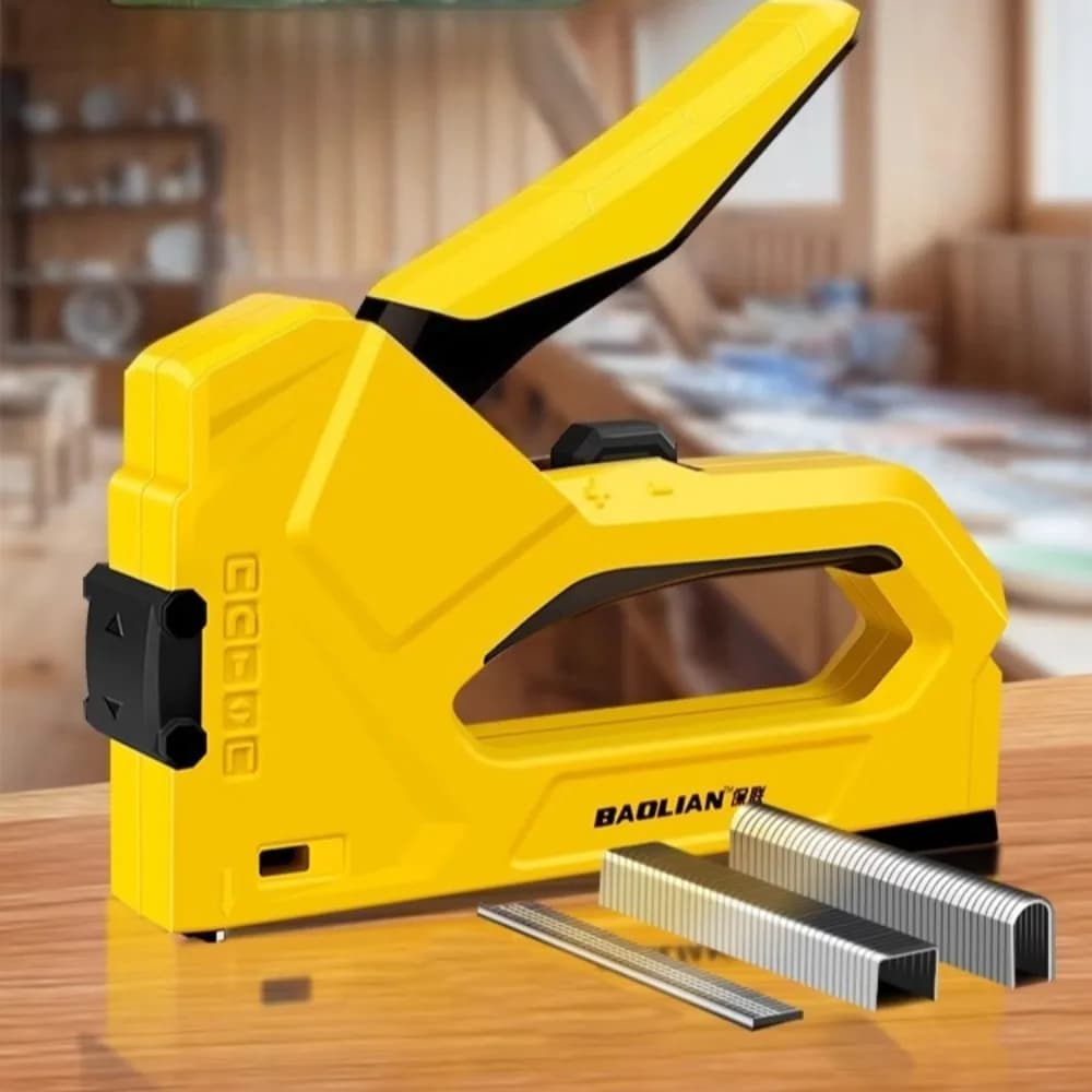 Pistola cucitrice per carichi pesanti per mobili per la lavorazione del legno Chiodi U T Strumento cucitrice chiodatrice professionale