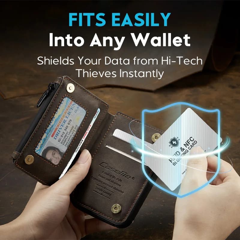 Protezione per segnali NFC con blocco RFID sicura per custodia per passaporto, borsa, protezione per carte di credito portatile