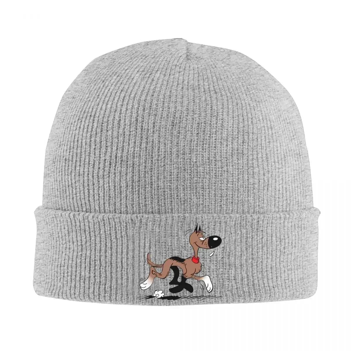 Cappello lavorato a maglia Lucky Luke Rantanplan da donna e da uomo, berretto invernale in acrilico con personaggi dei cartoni animati, cappello lavorato all'uncinetto Daltons Anime