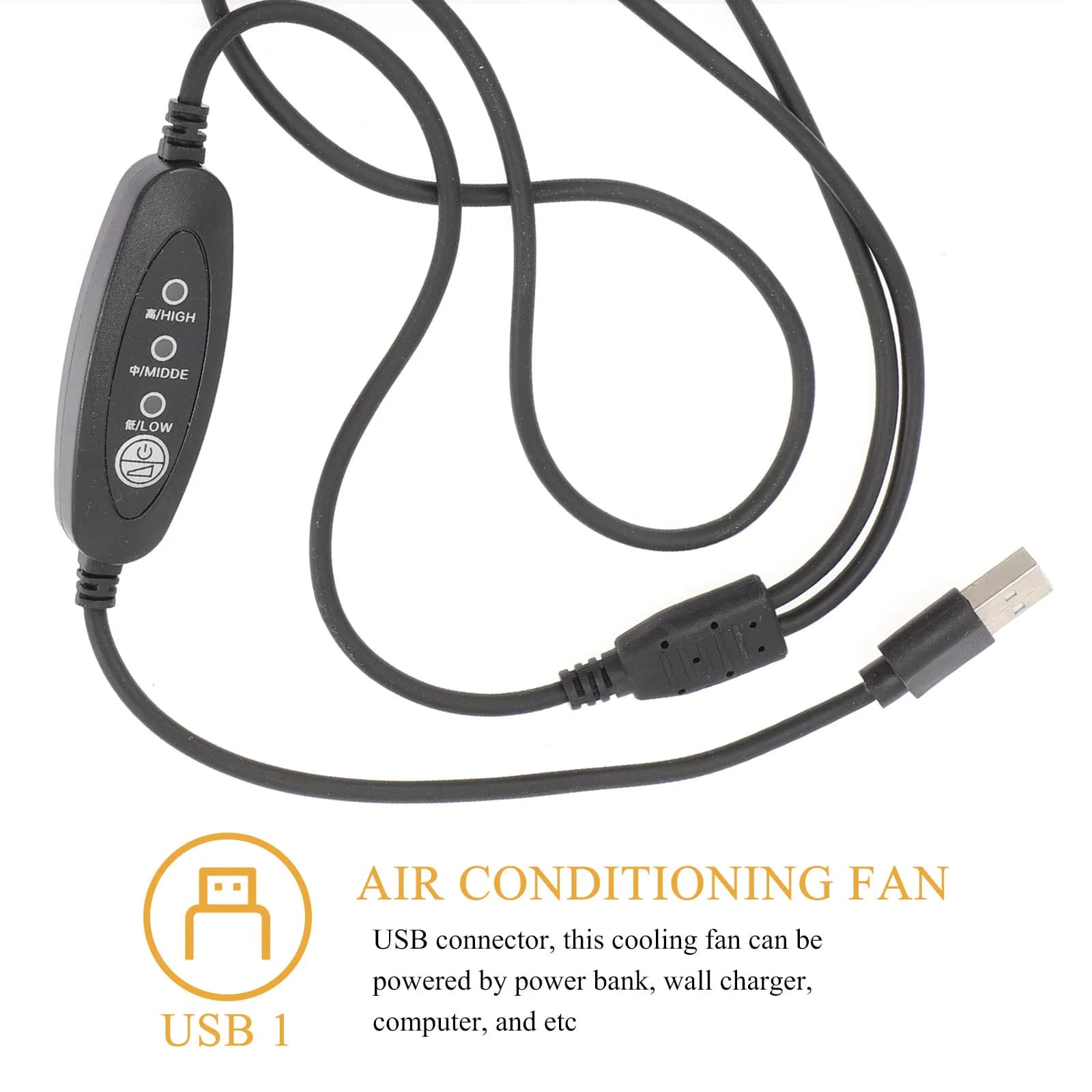 Ventilatore Portatile Mini USB per Abbigliamento Rinfrescante, Gilet Refrigerante Nero, Ventilatore da Lavoro Silenzioso a Lunga Durata