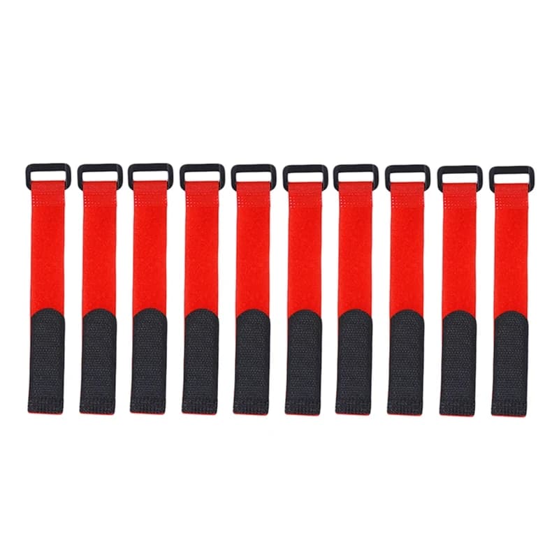 10 pcs/set Velcro Tie Reusable Fishing Rod Tie Holder Belts Fixing straps Hook Ring Cable Fishing Equipment Box Accessories