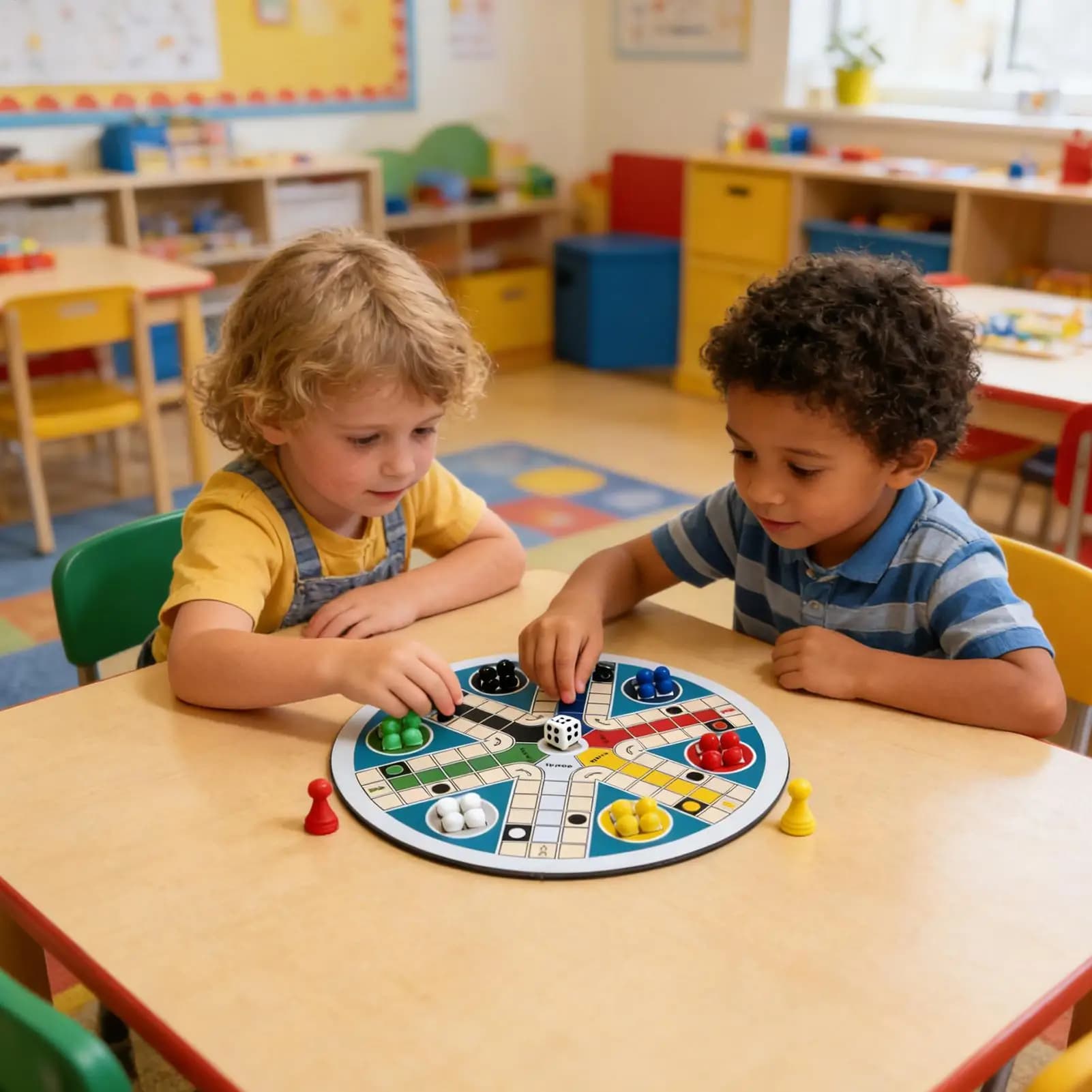 Set di gioco interattivo LudoBoard, gioco Ludo pieghevole per bambini e adulti, viaggi, riunioni di famiglia, intrattenimento, regali di compleanno