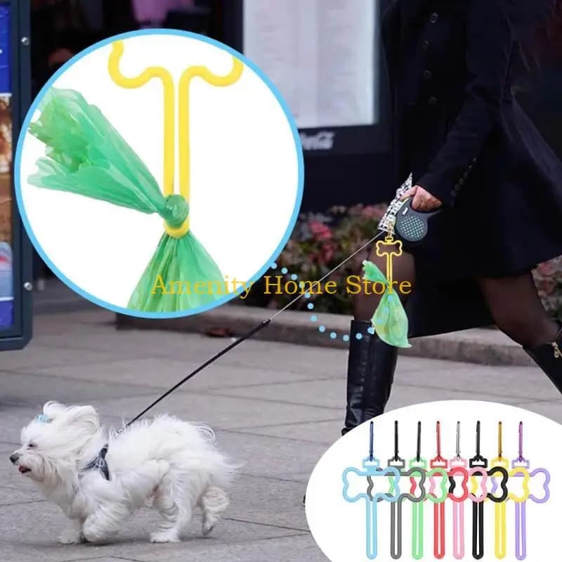 F26C Portasacchetto per escrementi cane Borsa per escrementi cane a mano libera per trasportino Adatto a tutti i Le