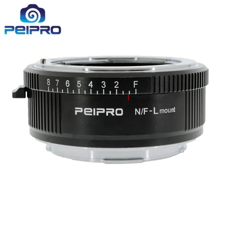 PEIPRO NF-L Anello adattatore per obiettivo fotocamera con messa a fuoco manuale per obiettivo Nikon su fotocamera Leica Pana sonic Sigma L Mount S1/S1R/S1H/FP/SL/SL2