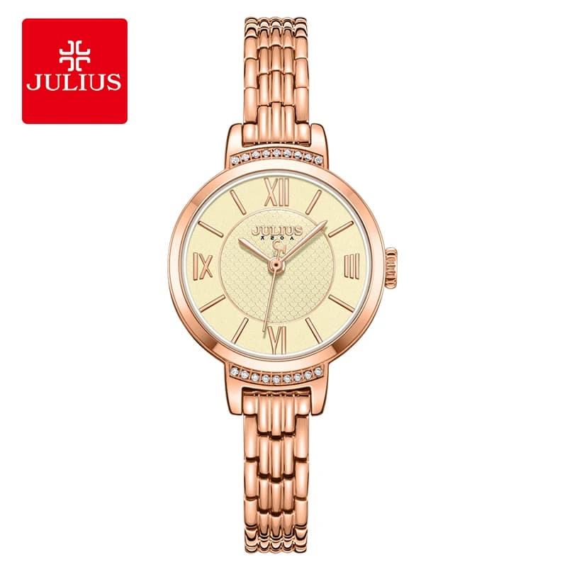 Julius Women's New Retro Zircon Niche Waterproof Quartz Watch Gifts for Women 1429