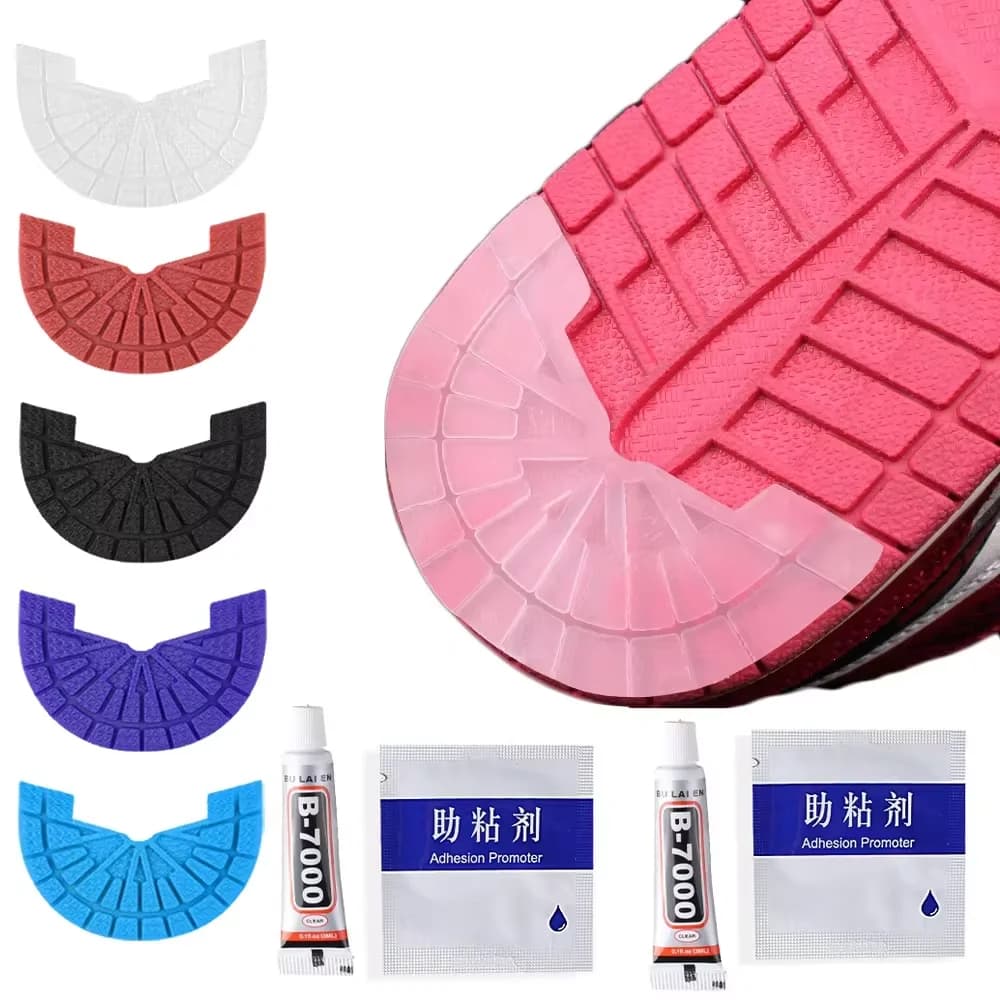 1 pair of shoes with wear-resistant sole protection for men's sneakers repair non-slip sole rubber sole self-adhesive sports shoes patch