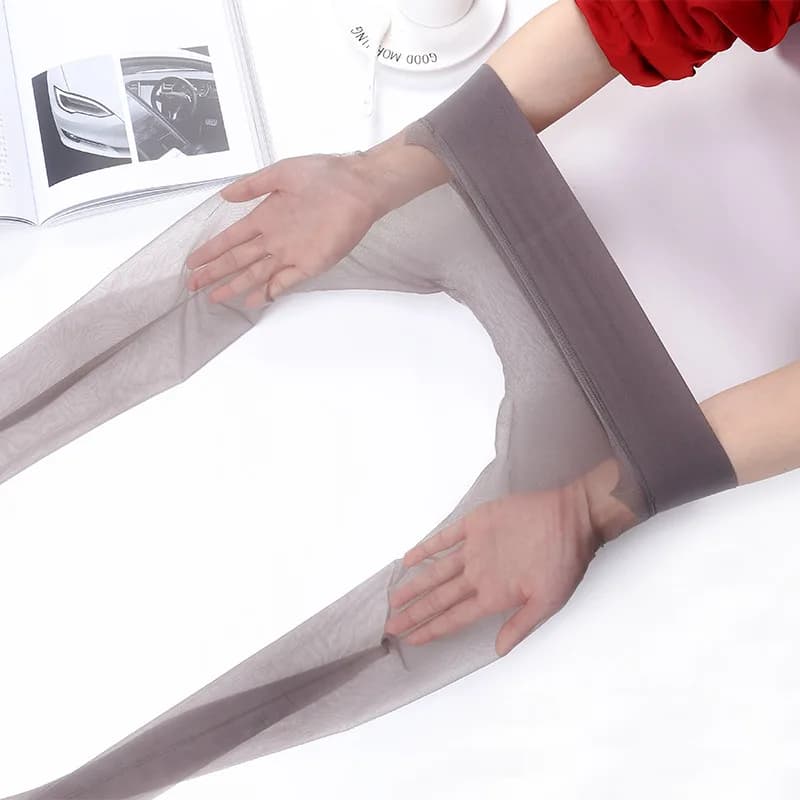 Nuovi Collant Donna 1D Senza Cuciture, Collant Ultra Sottili Trasparenti in Nylon, Calze Trasparenti fino alle Dita, Collant Sexy Femminili a Vita Bassa