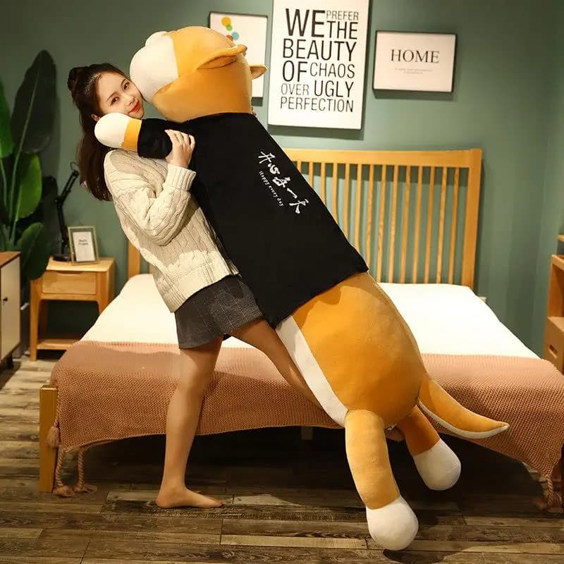Cuscino Ultra Morbido iba Inu Plu, Giocattolo a Forma di Bambola, Dimensioni Extra Large, Regalo per Neonati e Bambini