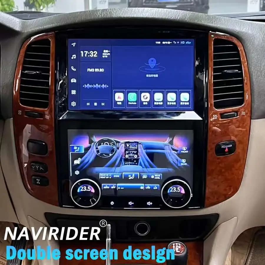 Android 13 Per Toyota Land Cruiser 100 LC100 Lexus LX470 2002-2007 Auto Radio Lettore Video Multimediale Carplay Auto di Navigazione GPS