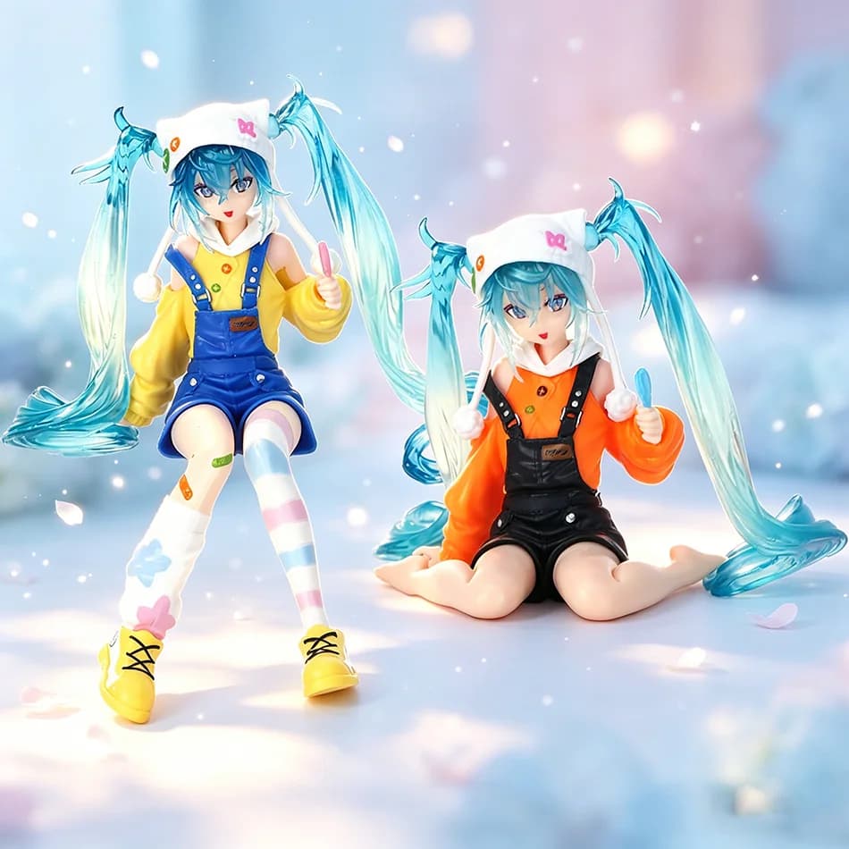 15cm Anime Hatsune Miku Lollipop Series Figure Anime Peripheral Collectible Models Decorative Decorations Children Cute Gifts