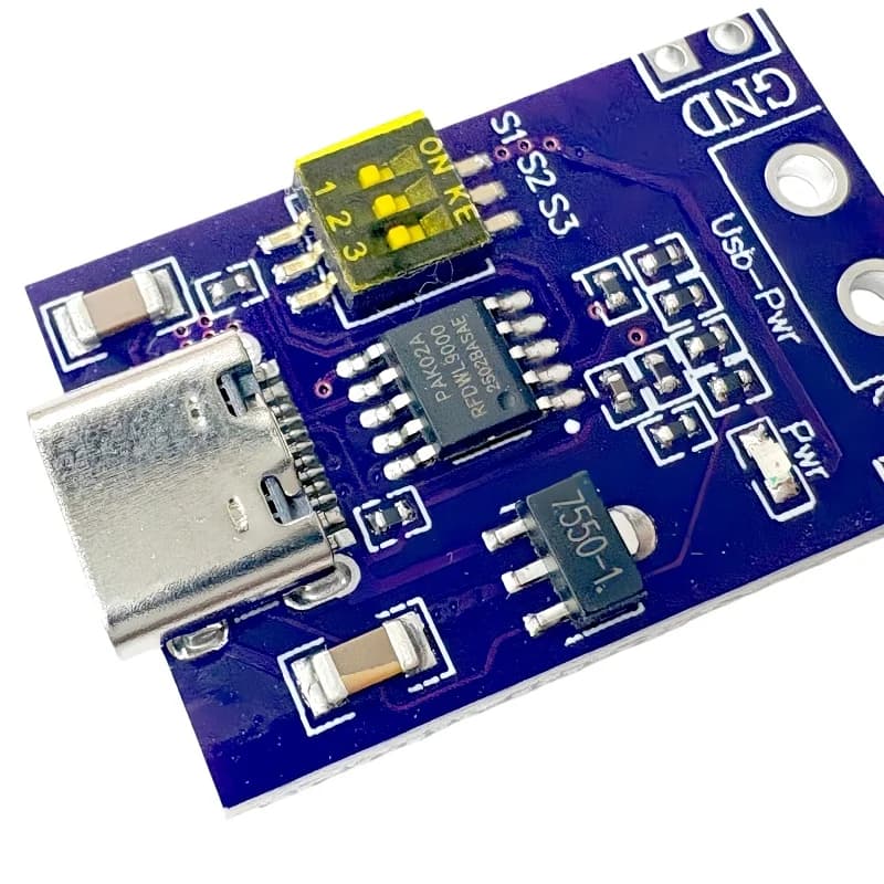Modulo di attivazione/caricatore rapido Type-C PD QC AFC con supporto 20V per laptop, regolabile 5-20V con display digitale, tester per caricabatterie