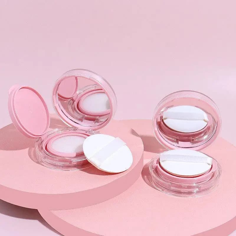 Contenitore Portatile per Cuscinetti d'Aria con Specchio, Ricaricabile, per Spugne da Trucco, Fondotinta e BB Cream, Ideale per Viaggi d'Affari