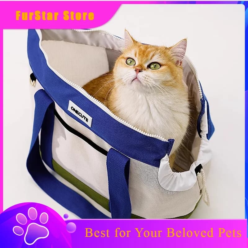 FurStarPortable Breathable Cat Bag Transportin Gato Small Animal Carrier Summer Puppy Carrier Bags Cats Accessories Pets Bag
