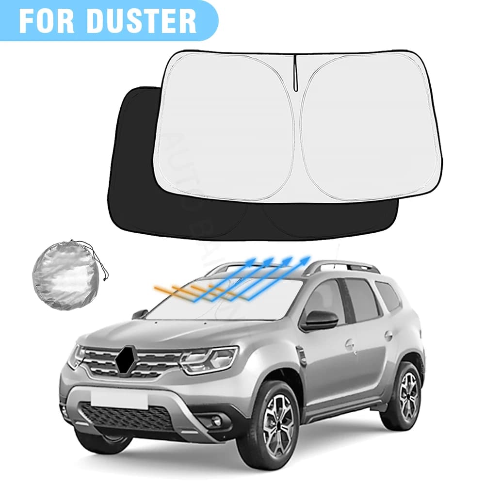 Per Dacia Duster 2011-2022 2023 2024 2025 Parabrezza Auto Parasole Copertura Finestra Anteriore Parasole Visiera Auto Interni Protezione UV