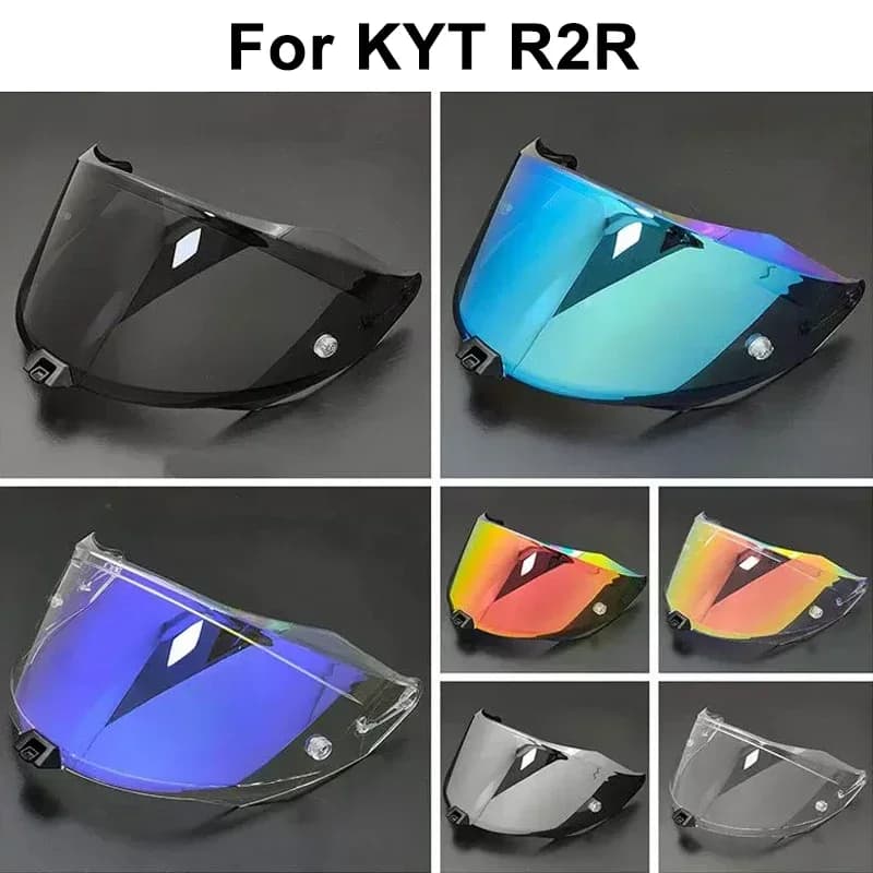 R2R Casco Moto Visiera Lente R2R Sostituire Anti-UV Anti-Graffio Antipolvere Vento Scudo Accessori Moto Per KYT