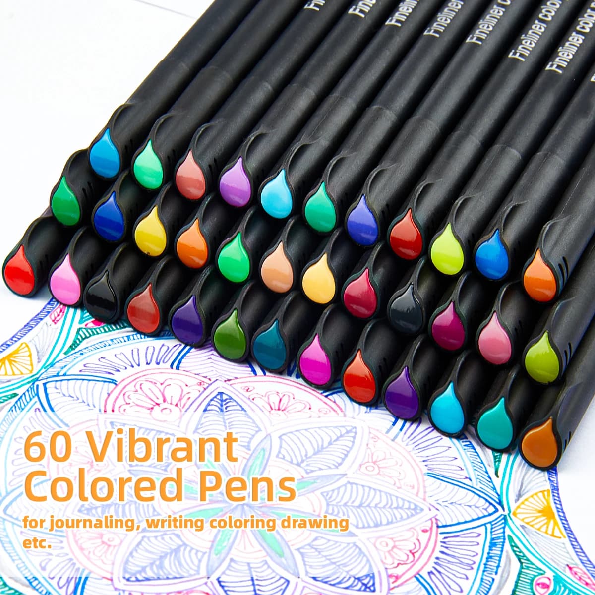 Penne colorate Fine Liner da 12/36 colori - Punta da 0,4 mm, per delineare, colorare, disegnare e scrivere, e per la progettazione, l'ufficio e la scuola