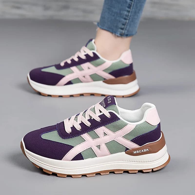 Scarpe da Donna Traspiranti e Versatili, Nuove Sneakers Primaverili Comode e Antiscivolo, Scarpe Casual da Donna alla Moda con Suola Morbida