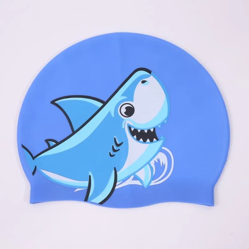 Children's Silicone Swim Head Shark Cartoon Waterproof Ear Protection Nice and comfortable swimming equipment not tight for boys and girls