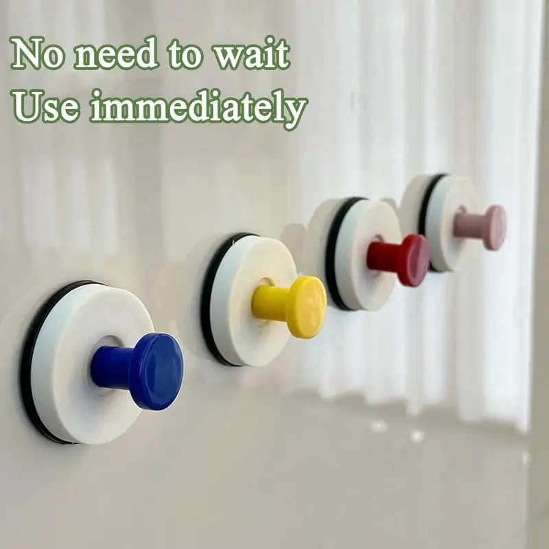 Ganci a ventosa per accappatoio da doccia, asciugamano adesivo rimovibile, portaoggetti, senza foratura, strumento per dormitorio, appartamento