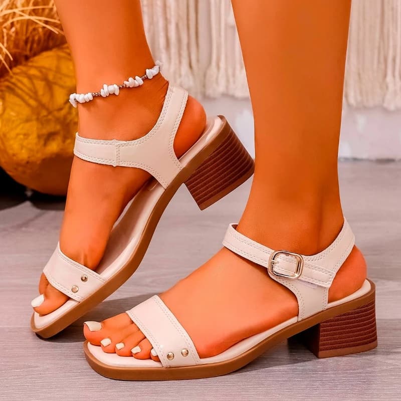 Scarpe Slip-on di Fang con Lacci e Chiusura a Fibbia, con Piattaforma Impermeabile e Design Antiscivolo, Adatte per Donne