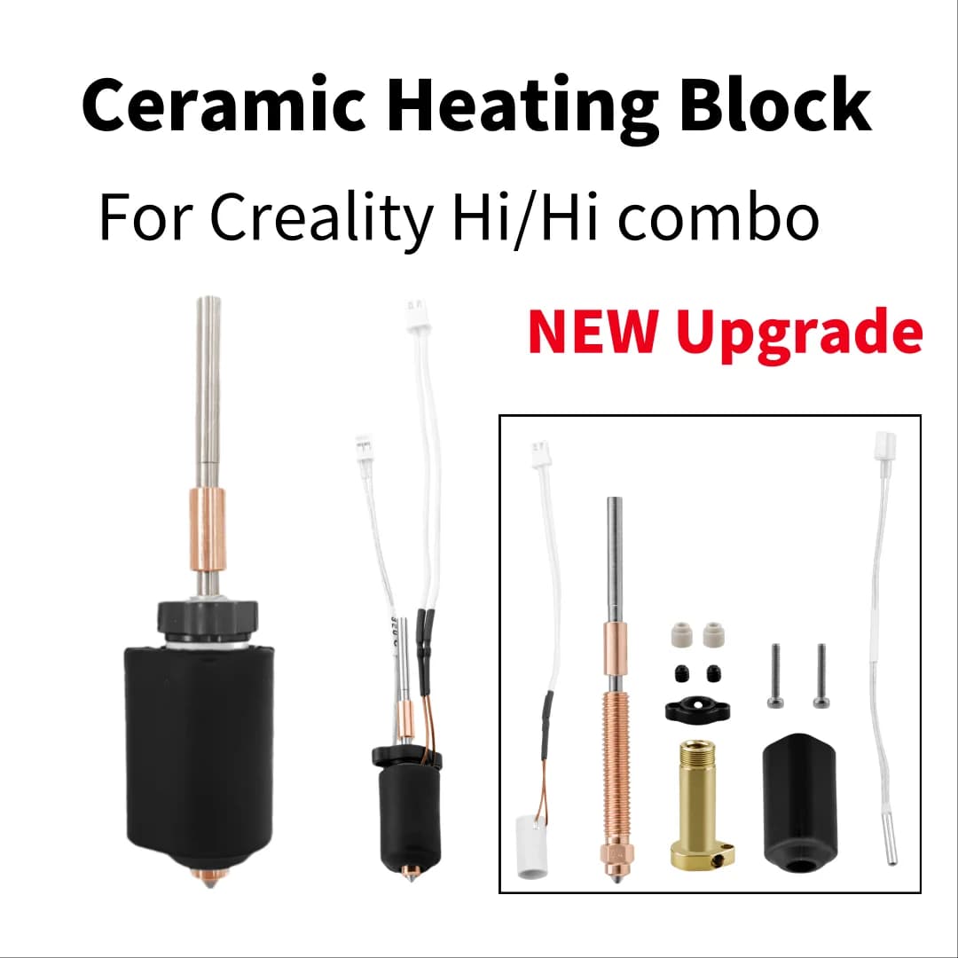 Hotend Kit for Creality Hi Combo Block Heater Ceramic Replacement Hardened Steel Ugello For Hi Hi combo 3D part of Printer