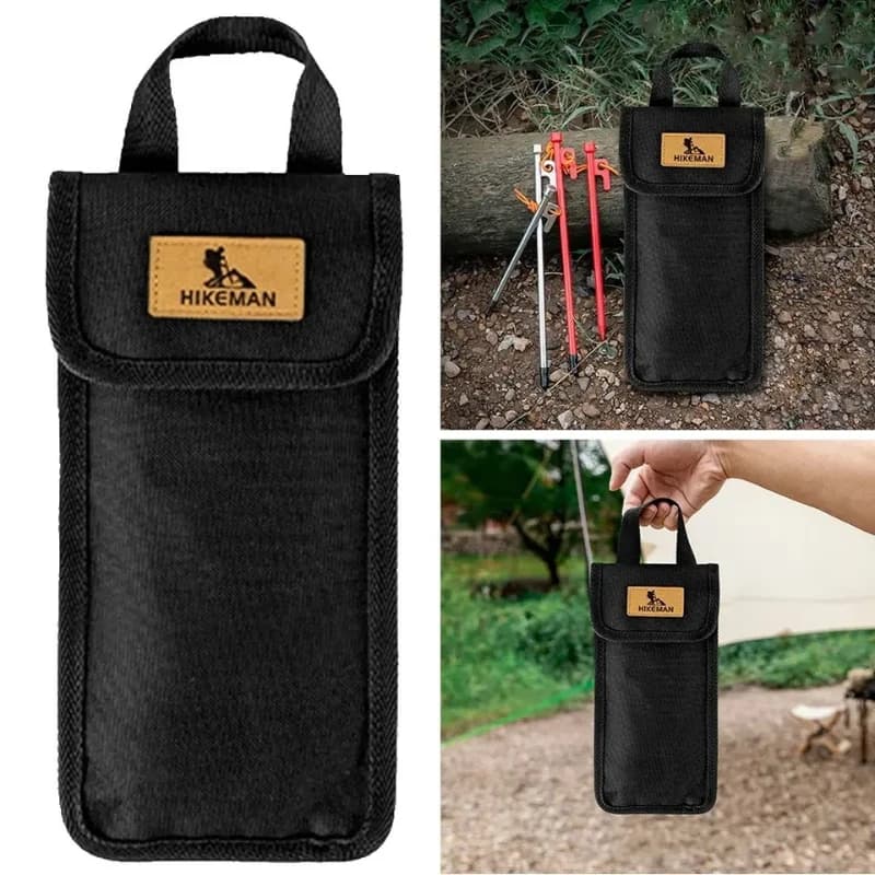 1Pcs Outdoor Camping Tent Stake Storage Bag for 20cm/30cm Ground Nail Organizer Pouch Portable Peg Holder Case Tent Accessories