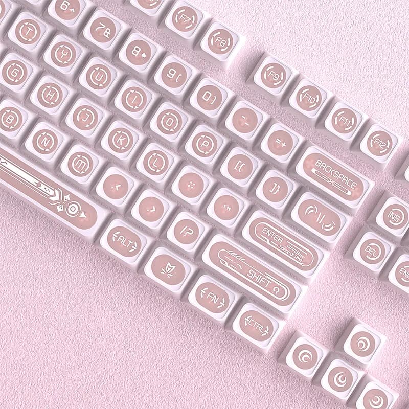 Cat's Eye Stone - Sublimation, original profile Mini complete set for customizable mechanical keyboards
