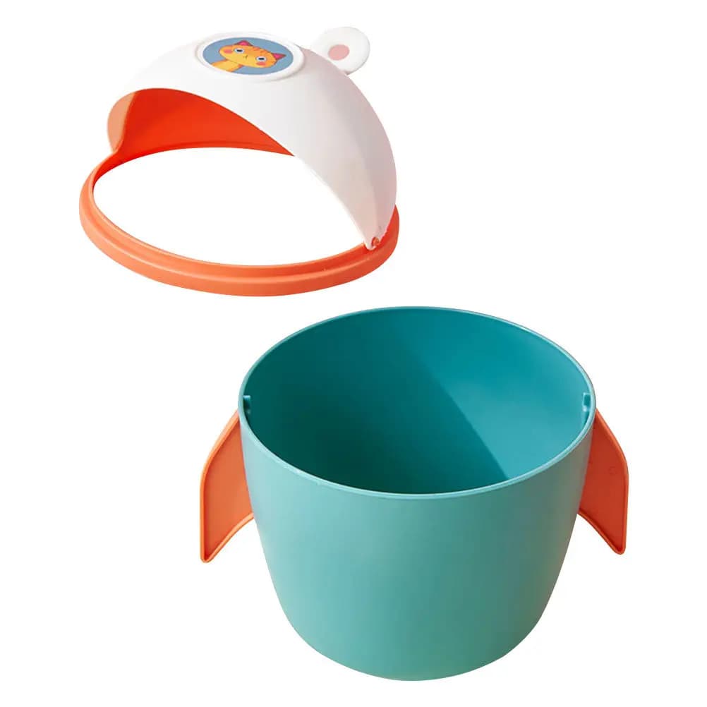 Compact Flip-Top Trash Can Small Desktop Trash Container Cartoon Garbage Storage Bin Odor-Proof Tabletop Waste Bin