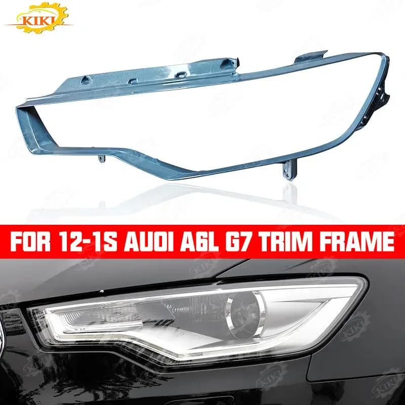 Misura Per Audi A6 C7 2012 2013 2014 2015 Auto Faro Interno Telaio Faro Anteriore Portalampada Decorativo