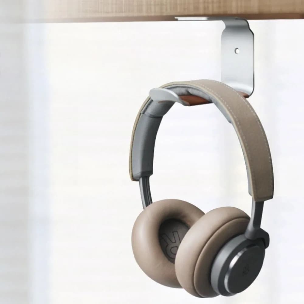 Aluminum Alloy Portable Headset Hanger Side Hook Wall Hanging Racks Multi-functional Holder for Gaming Headphone Organizer