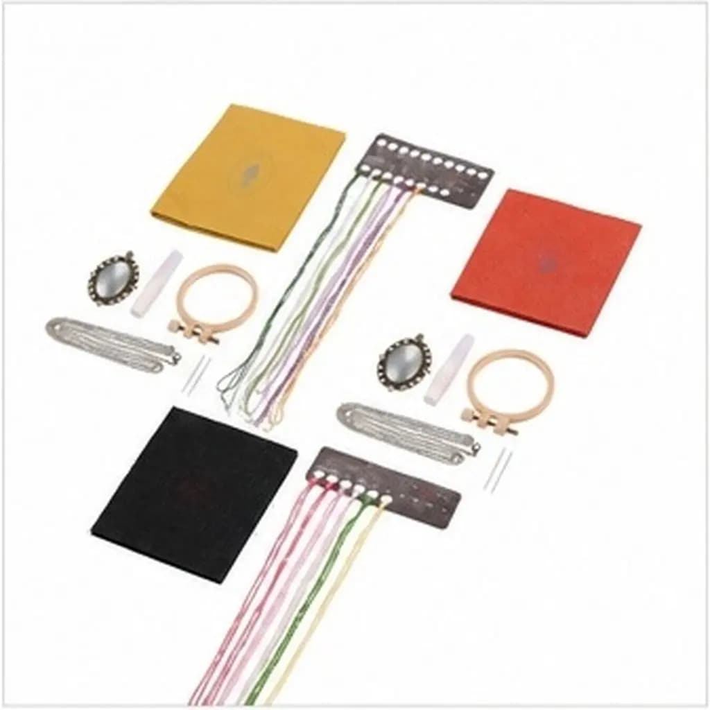 DIY Embroidery Kit Sweater Chain Material Pack Full Starter Tools Lightweight Portable for Cross Stitch Needlework Crafts