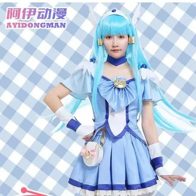 Smile Precure Aoki Reika Cosplay - Elegante Abito da Palcoscenico Anime