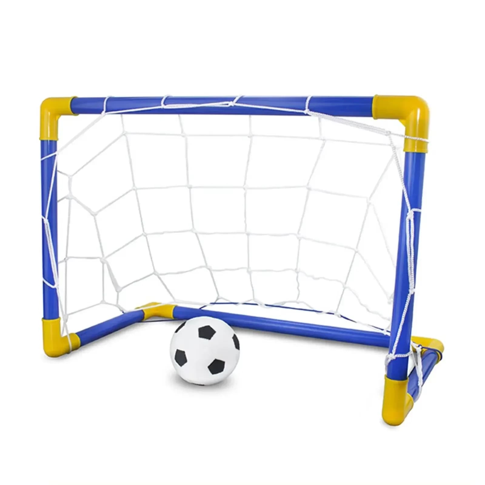 1PC Mini porta da calcio pieghevole per interni Set di cornici per pali da calcio in plastica Giocattoli sportivi gonfiabili per bambini per giochi di squadra all'aperto al coperto