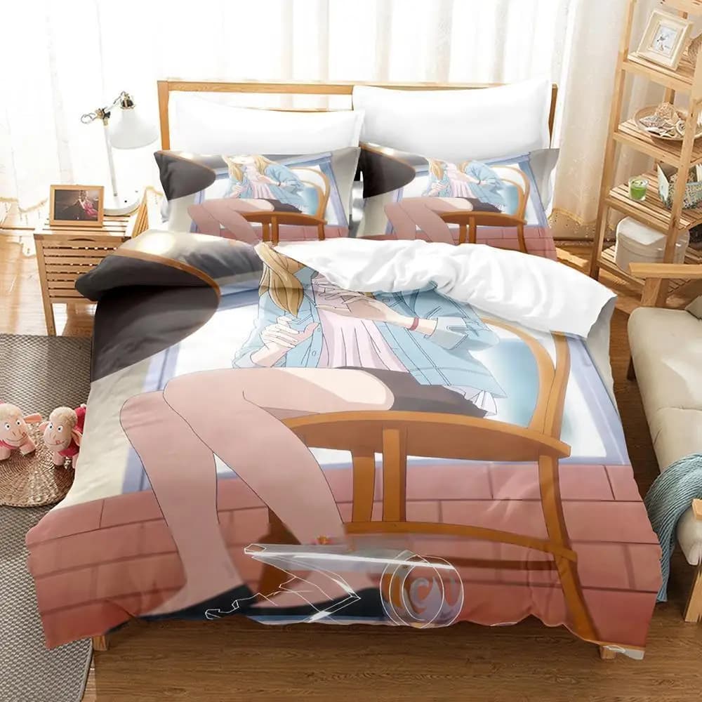 My Love Story With Yamada-kun At Lv999 Set biancheria da letto Singolo Twin Completo Queen King Size Set copripiumino per camera da letto per bambini adulti