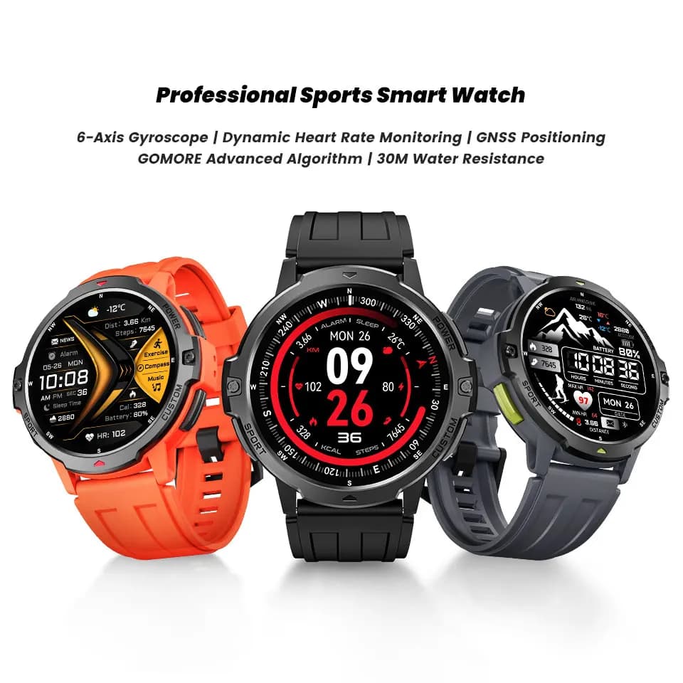 LEADOYS C31 GPS Smartwatch Accurate Fitness Monitor Nuoto Nuoto Racing Jump Racing Dynamic heart rate monitoring 5ATM