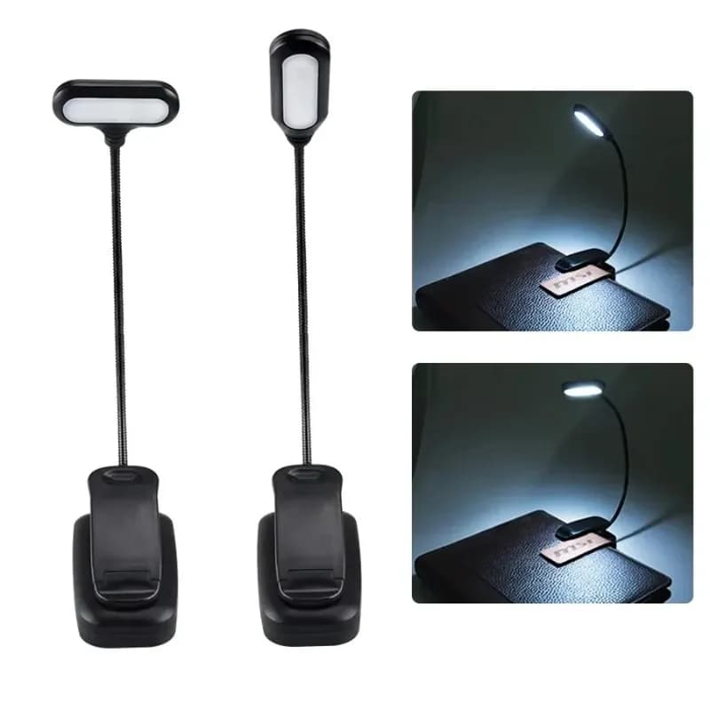 Mini lampada da libro portatile a LED, protezione per gli occhi, luce da lettura, flessibile, direzione regolabile, batteria non ricaricabile, lampada da studio