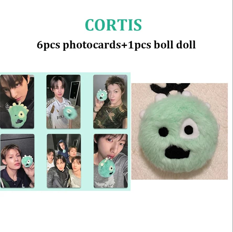 6 pz/set CORTIS Peluche Bambola Portachiavi Cortisball Porta Carte Borsa Ciondolo SEONGHYEON KEONHO JAMES JUHOON MARTIN Collezione di Ventole