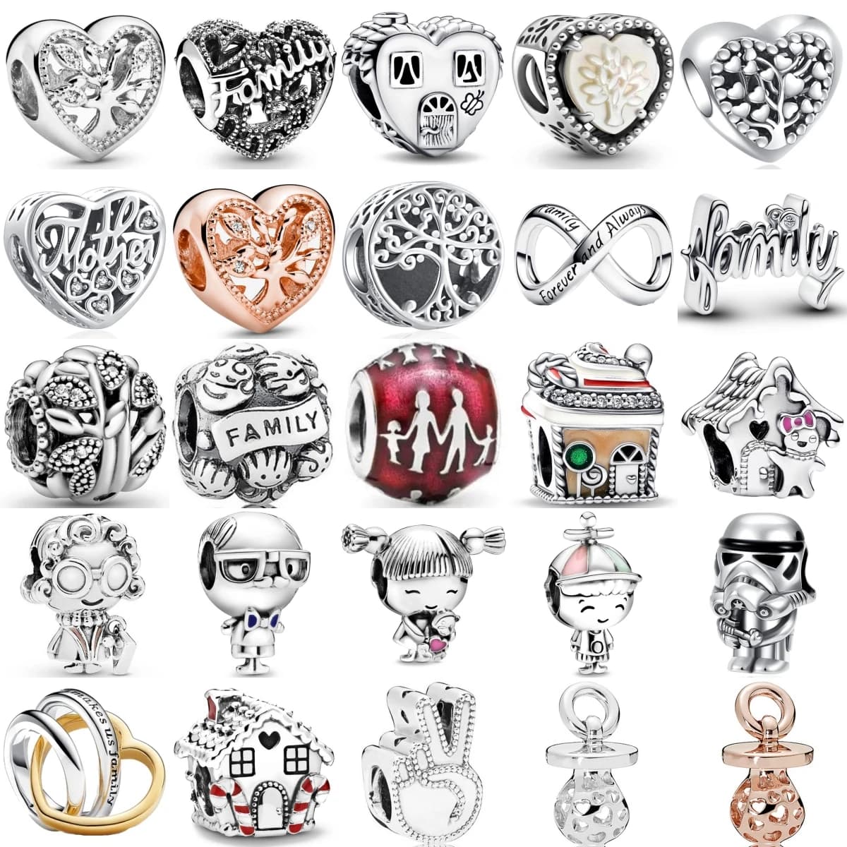 Ciondolo con ciondolo a forma di casa ciuccio in argento sterling 925 squisito per ragazzo e ragazza, adatto per il braccialetto originale, regalo di gioielli di moda fai da te