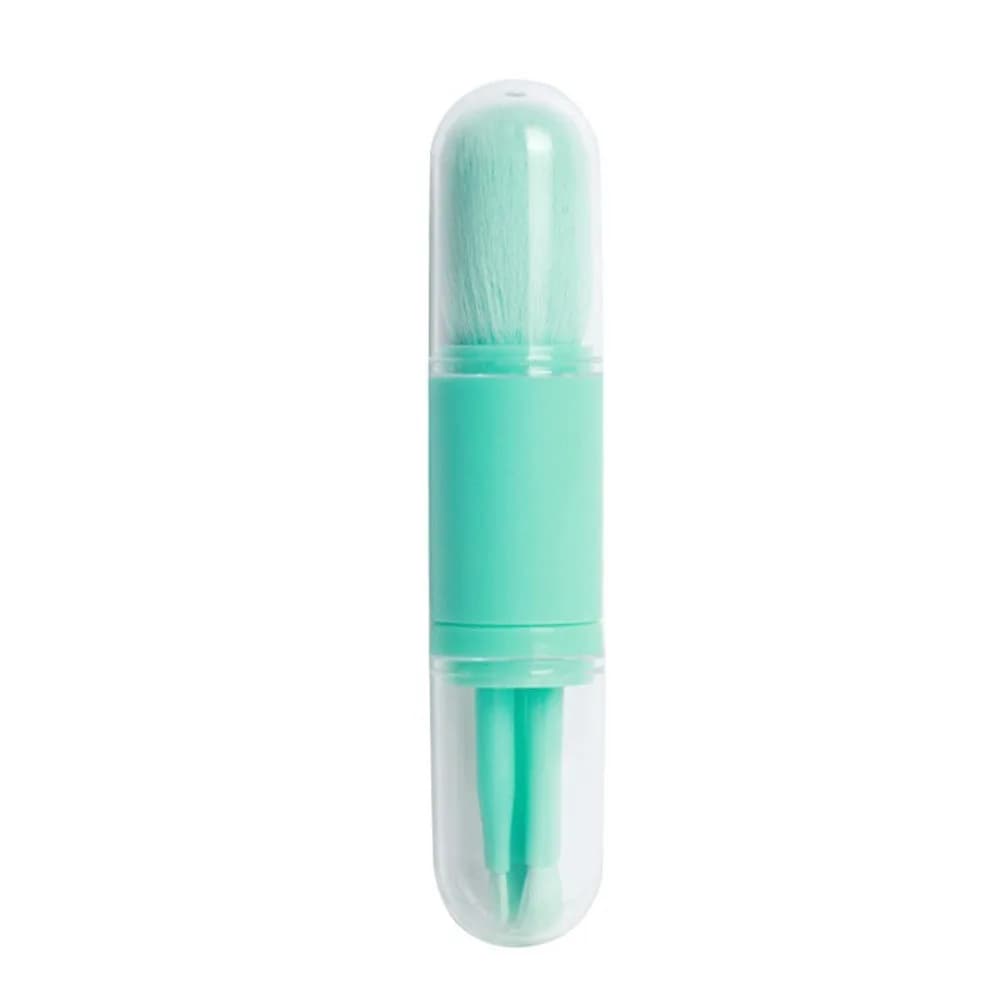 Multi-functional 4-in-1 Makeup Brush Portable Professional Foundation Brush Retractable Blush Brush Travel