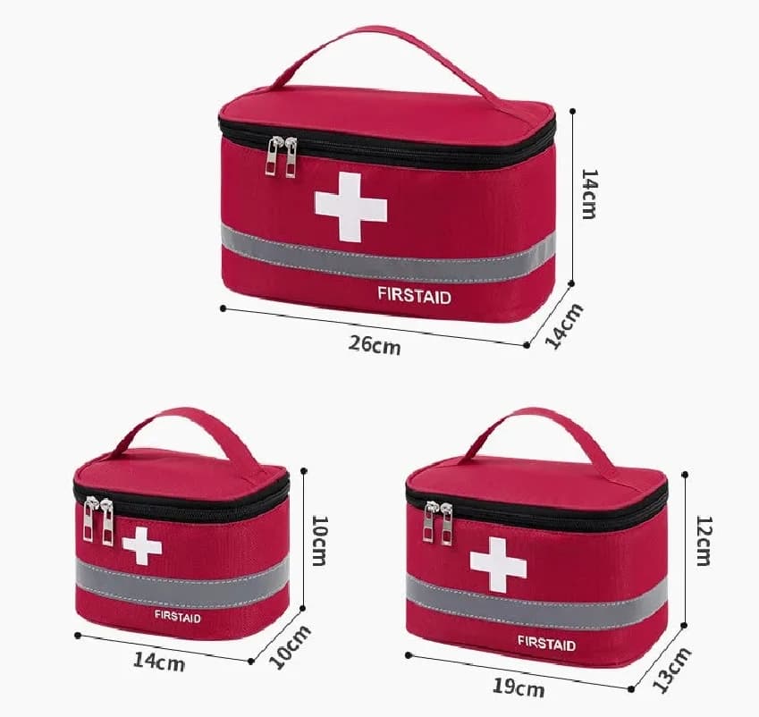 Kit di pronto soccorso portatile Borsa per medicinali Borsa per salvataggio all'aperto Organizzazione per kit medico di grande capacità per bambini domestici