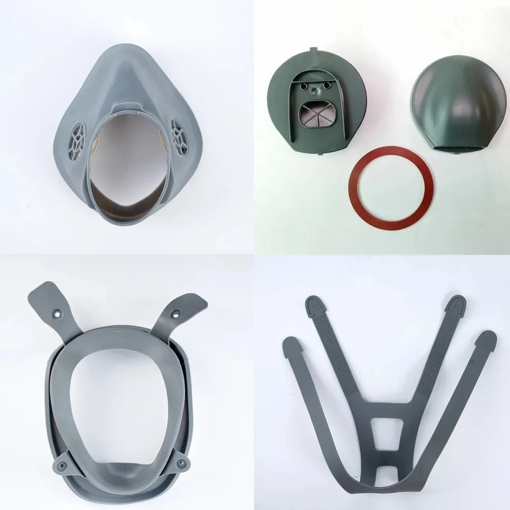 Schermo HD originale 6898/fascia per capelli/valvole anteriori/copertura della bocca/anello di tenuta per respiratore chimico a pieno facciale per maschera antigas/polvere 3M 6800
