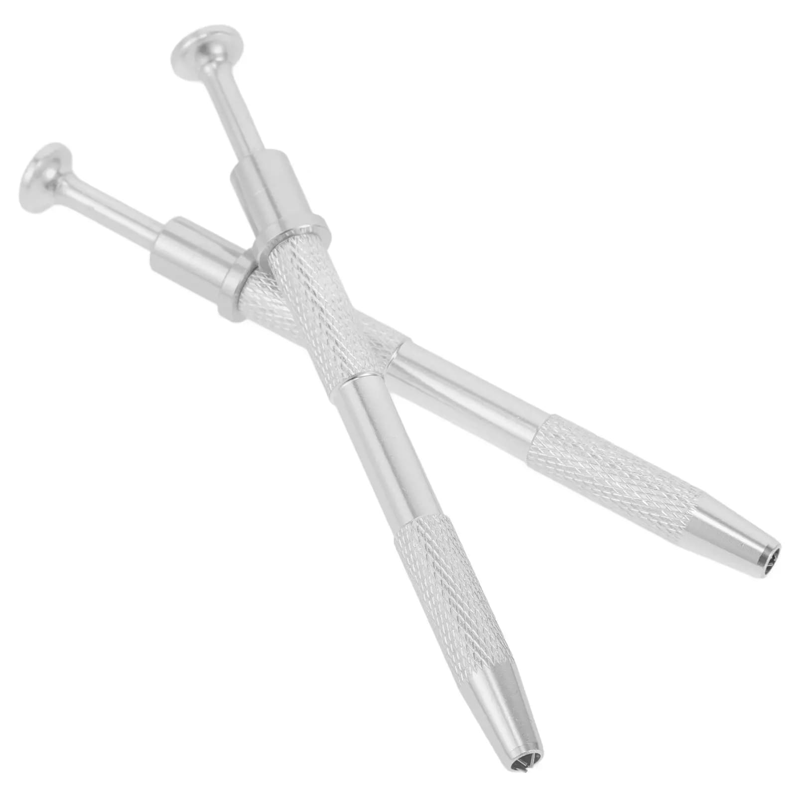 2 Pezzi Morsetti Professionali in Metallo per Nail Art, per Gel Unghie, Sfumature Blush, Strumento di Precisione per Perline e Gioielli