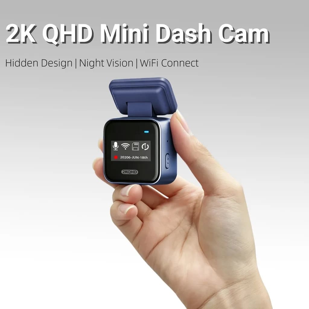 2K MINI Cameras for Car DVR Tiny Dash Cam 24 Parking Auto Video Recorder WiFi APP Voice Control Car Dashcam