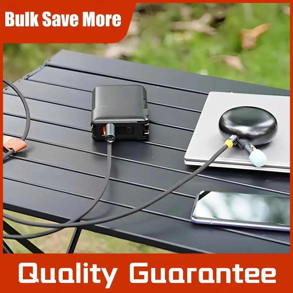 Cavo di Ricarica Multiplo USB C da 240W con Accendino e Illuminazione LED per Campeggio e Luce per iPhone 16 Pro Max/iPad/Telefoni/Tablet/Laptop