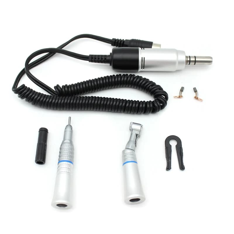 Dental Lab E-type micromotore elettrico 35000 RPM contrangolo dritto manipolo per micromotore Polishe strumento spazzola per lucidatura