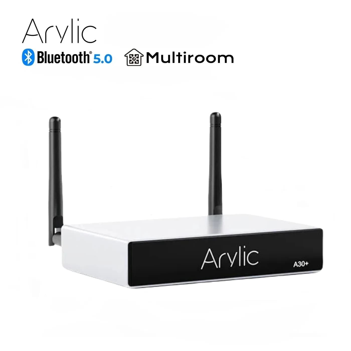 Arylic A30 + WiFi e Bluetooth 5.0 Amplificatore di potenza audio 30Wx2 Mini HiFi Stereo Amplificatore audio wireless Home Digital Multiroom