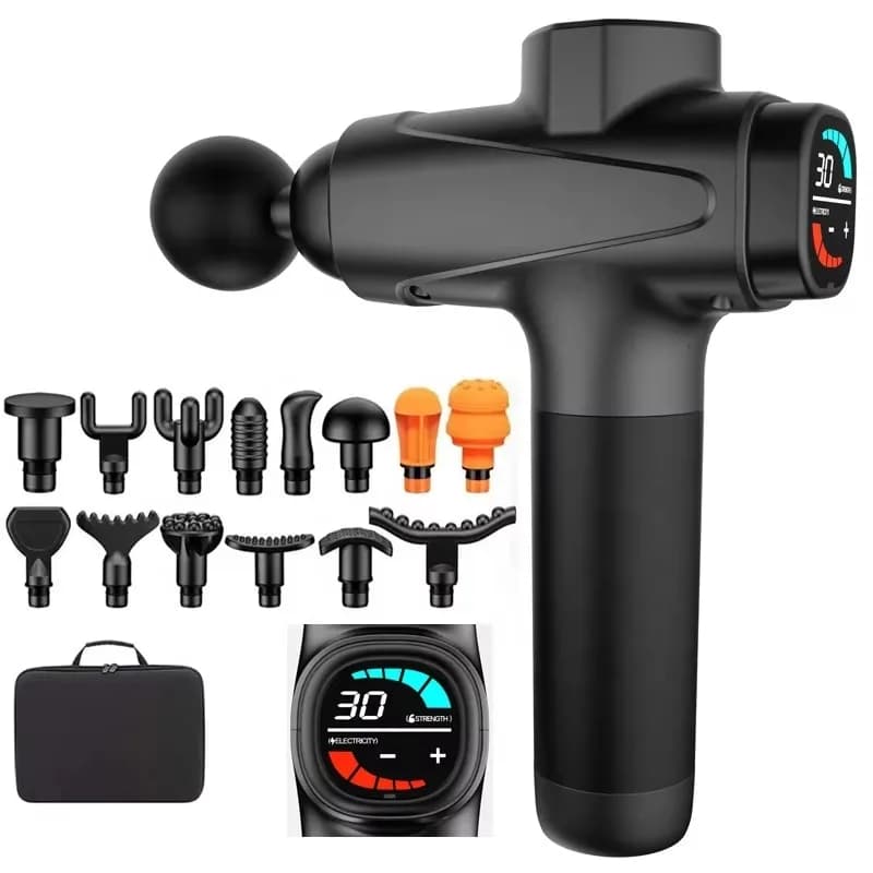 2024 New Brushless Body Gun Massager Vibration Muscle Massage Gun Cordless Fascia Gun
