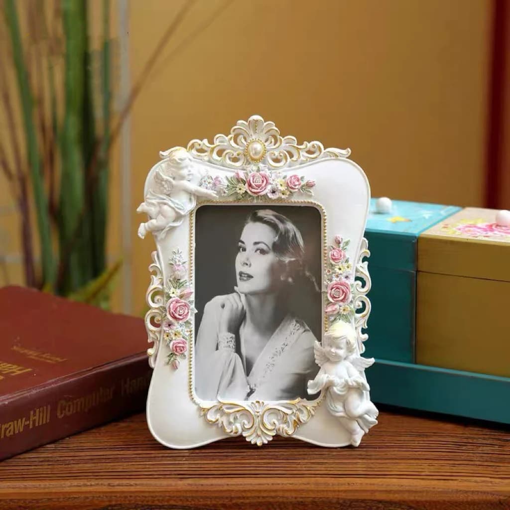 European resin photo frame, creative table display for family photo, home decoration