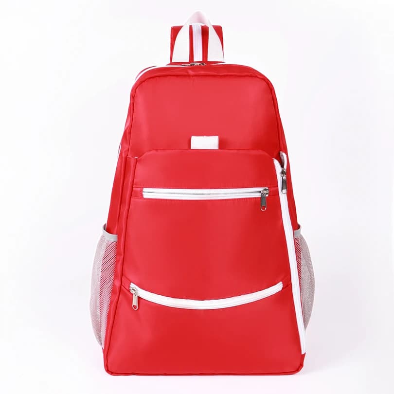 Borsa per racchette da tennis e badminton da 15 litri, zaino sportivo rosso, borsa da viaggio multifunzionale a spalla singola con scomparto per laptop Jusenda