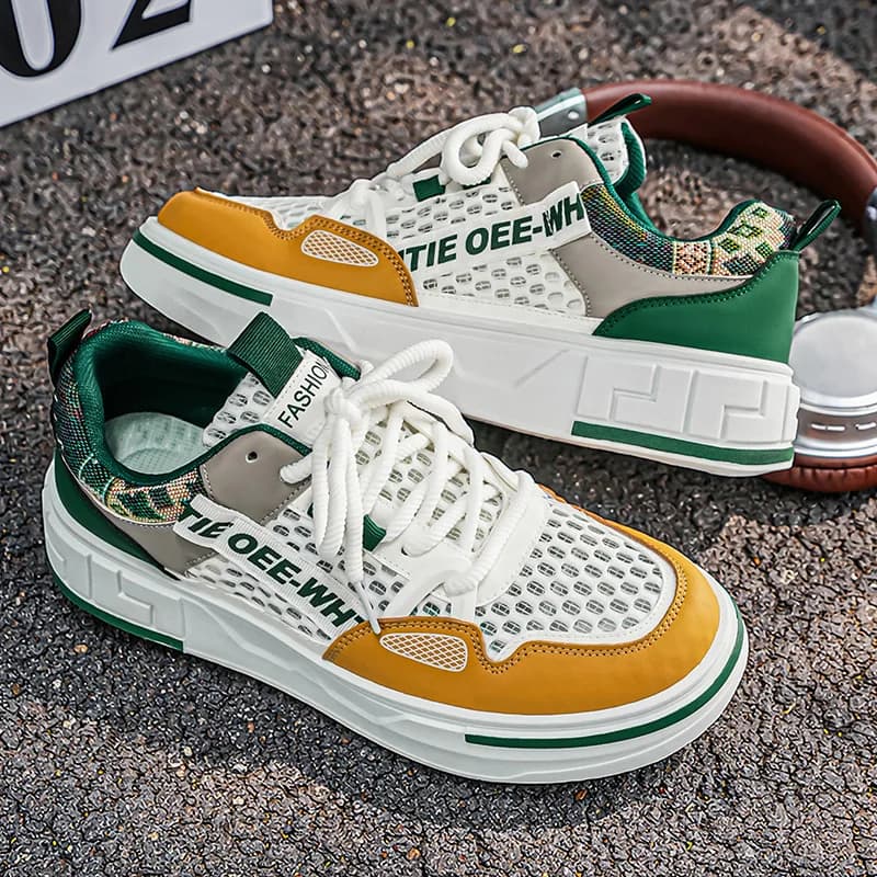 2026 Outdoor Tennis Men Shoes Soft Sole Breathable Casual Sports Shoes Mesh Surface Breathable Cushioned Running Shoes Sneakers